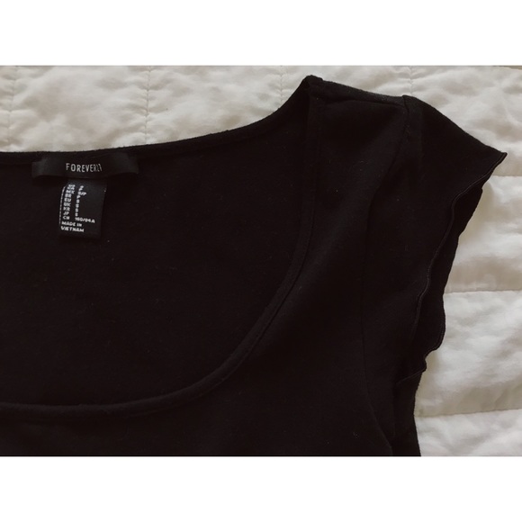 f21 black crop top - Picture 2 of 2